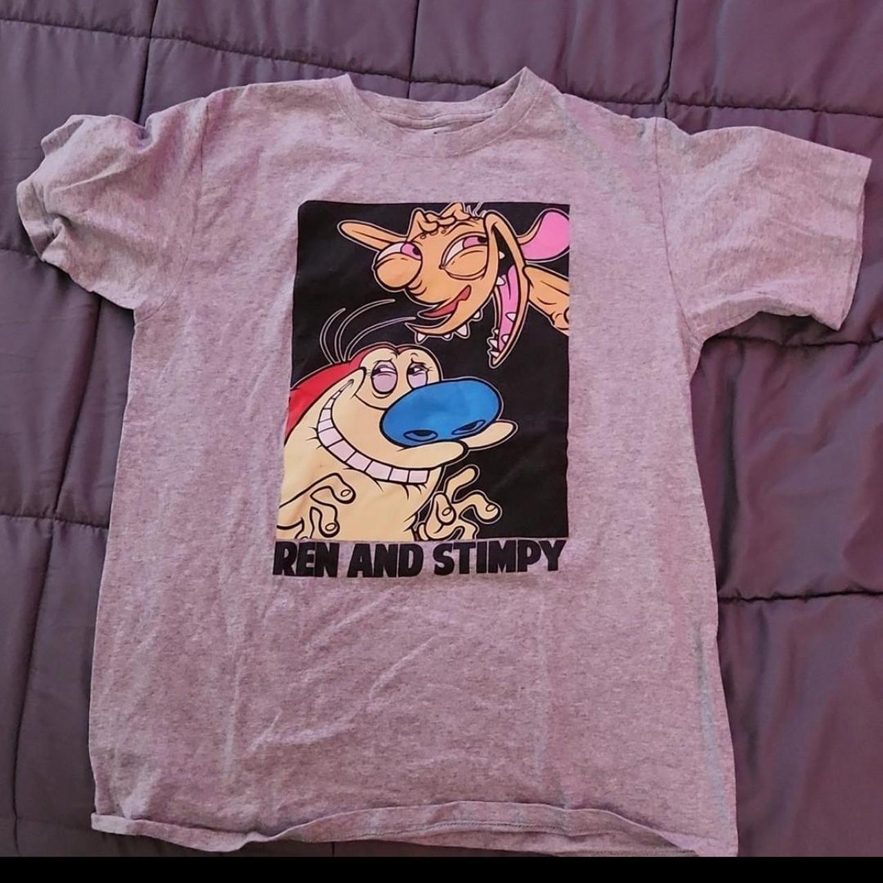 REN AND STIMPY CLASSIC TEE!! Size Medium - worn... - Depop