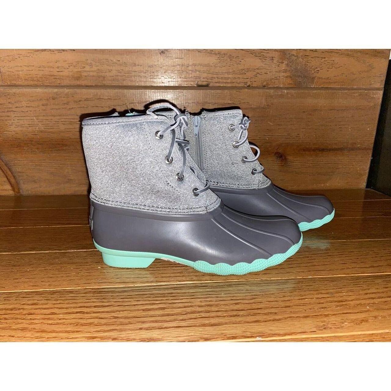 sperry duck boots teal
