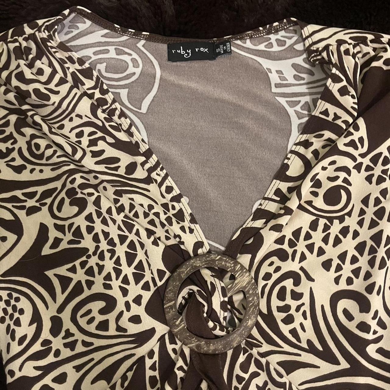 Ruby Rox Women's Summer dresses - Brown/Multi - S… - image 4