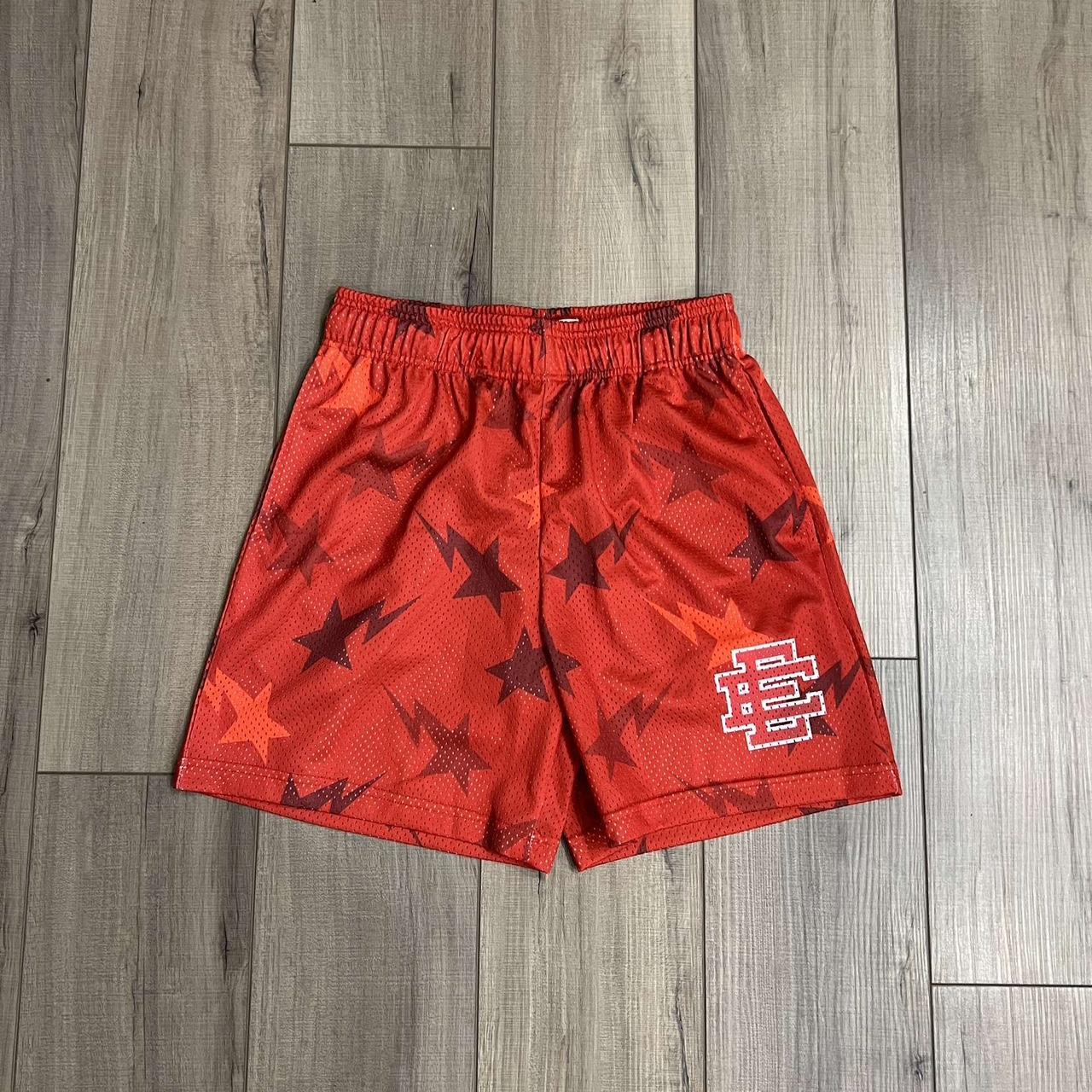 ERIC EMANUEL RED BAPESTA BASKETBALL SHORTS BEST | Depop