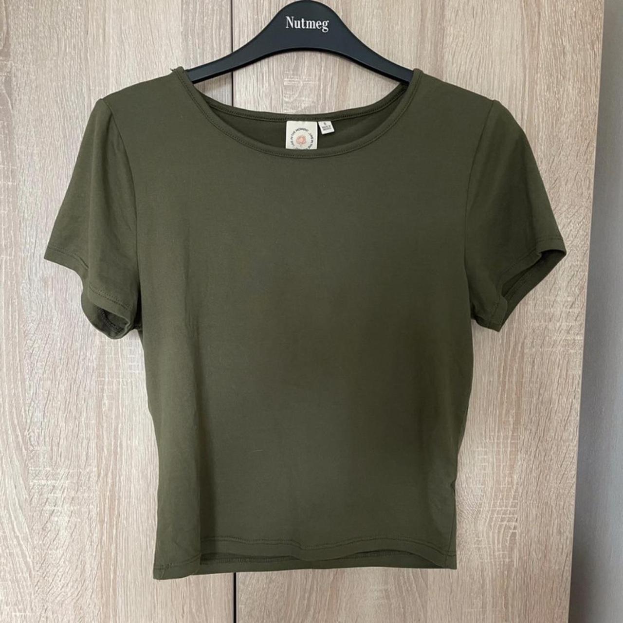 Women's Khaki Tshirt Depop