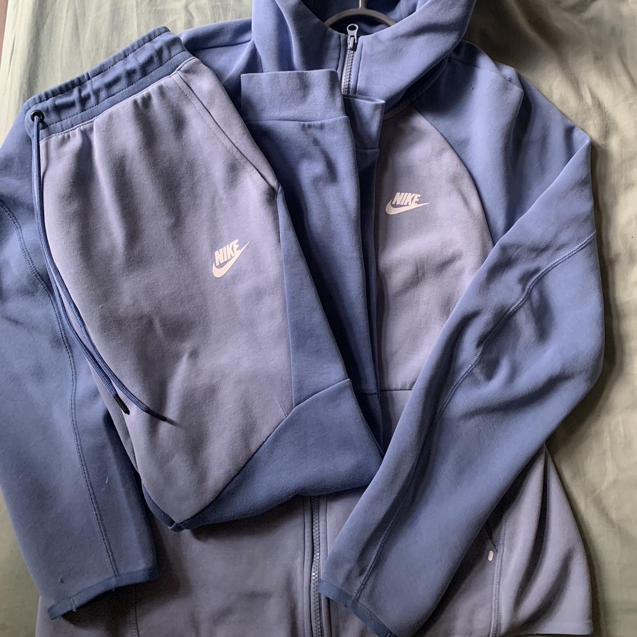 Nike tech fleece full tracksuit old season indigo... - Depop