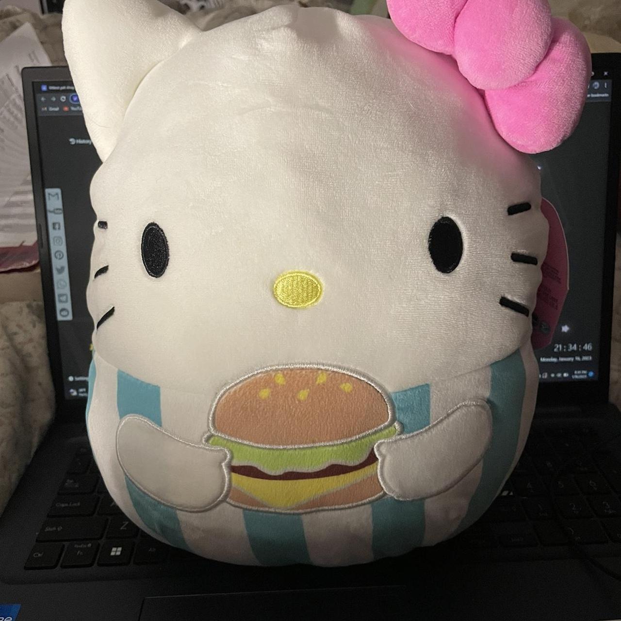 Squishmallow Hello Kitty Holding Burger 10 Inch Bnwt Depop 