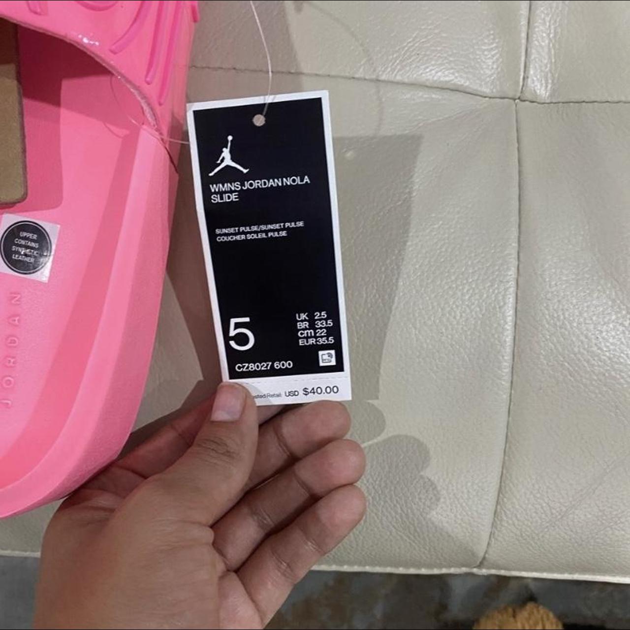 womens pink jordan slides