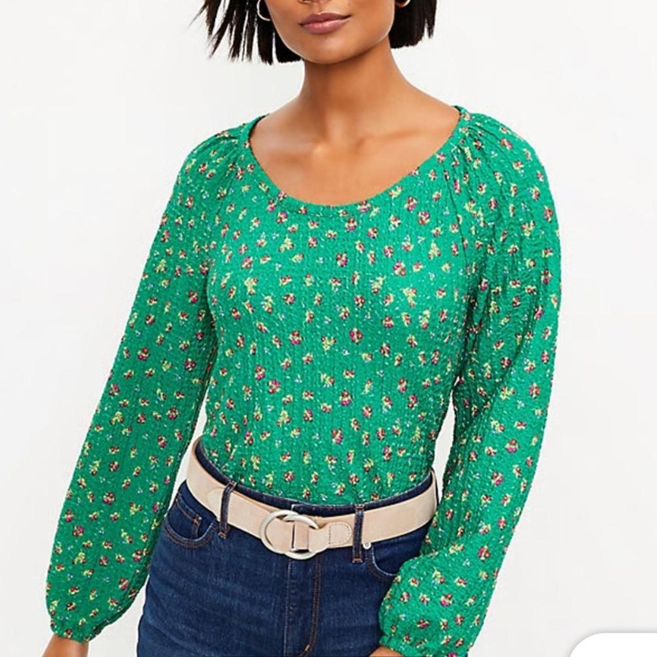 Loft green blouse online