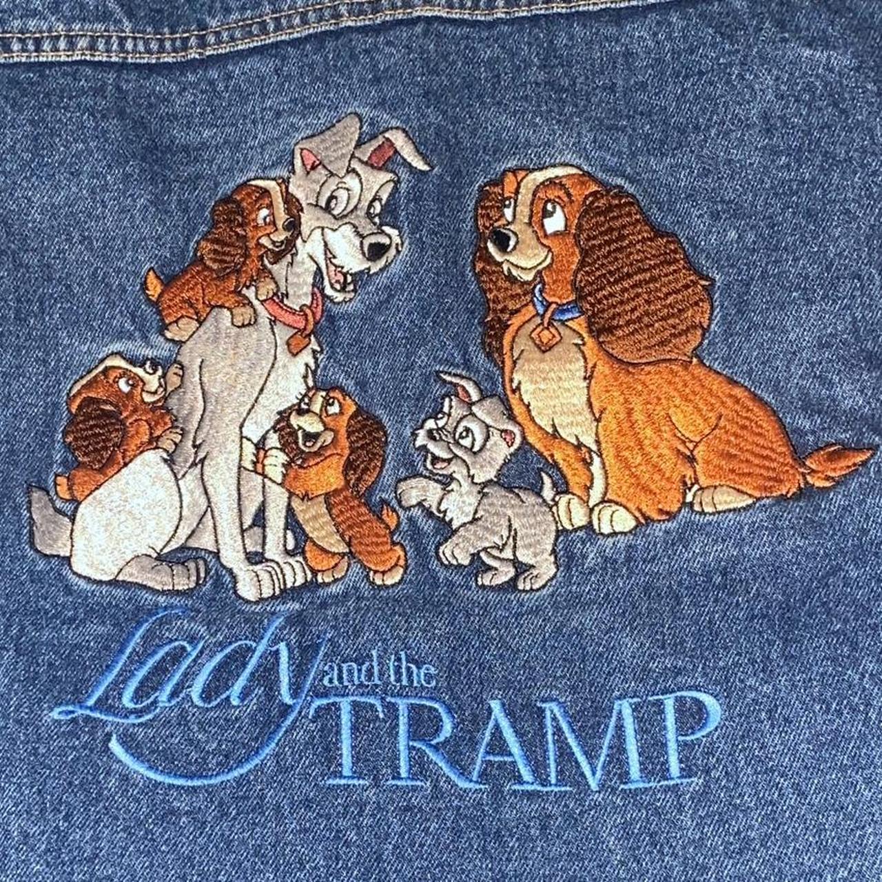 Vtg Disney Jean Jacket Lady And The Tramp All. Depop