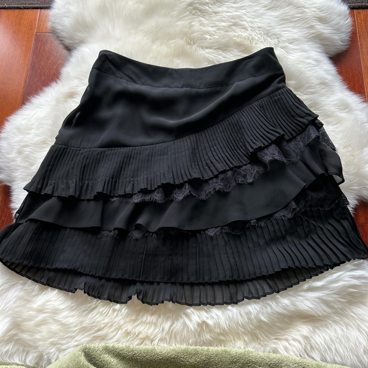 White House Black Market Women's Black Skirt