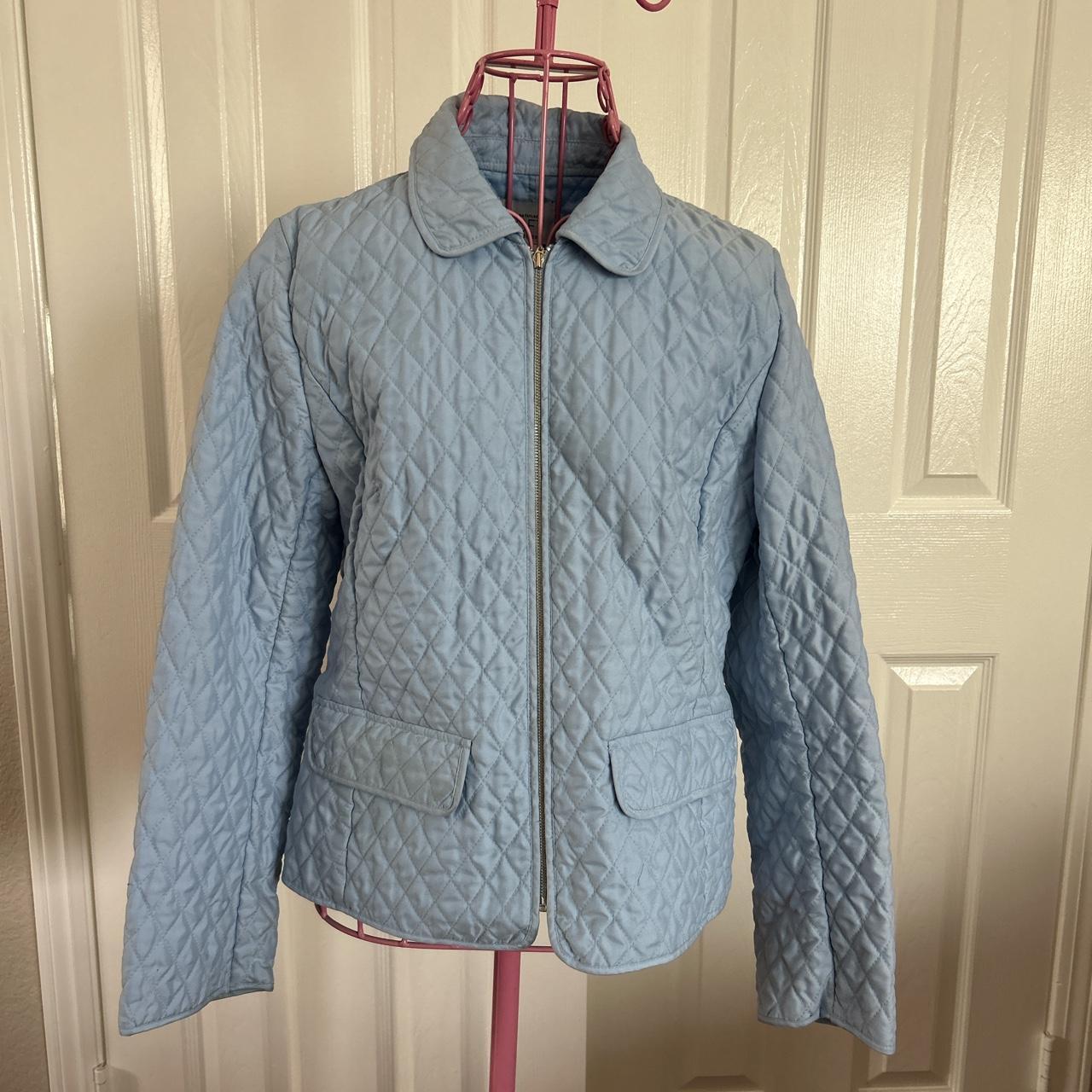 Nice light blue jacket perfect for travelling to... - Depop