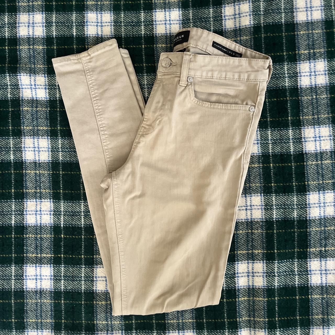 Pacsun Cream/White Jeans Great condition/ no tears... Depop