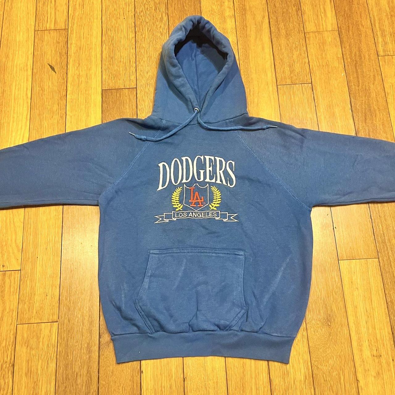 vintage Los Angeles Dodgers Stitches Brand Hooded Sweatshirt T-shirt size M