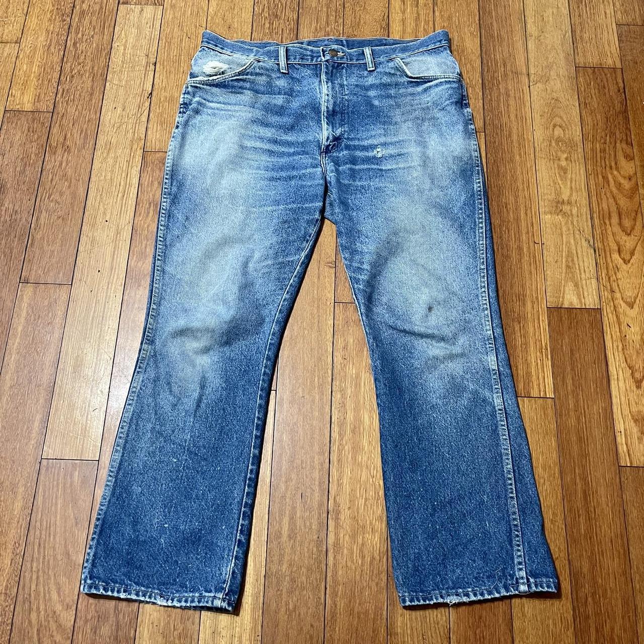 Vintage 60s 70s Rustler Jeans Denim Talon Zipper Made in USA Men's