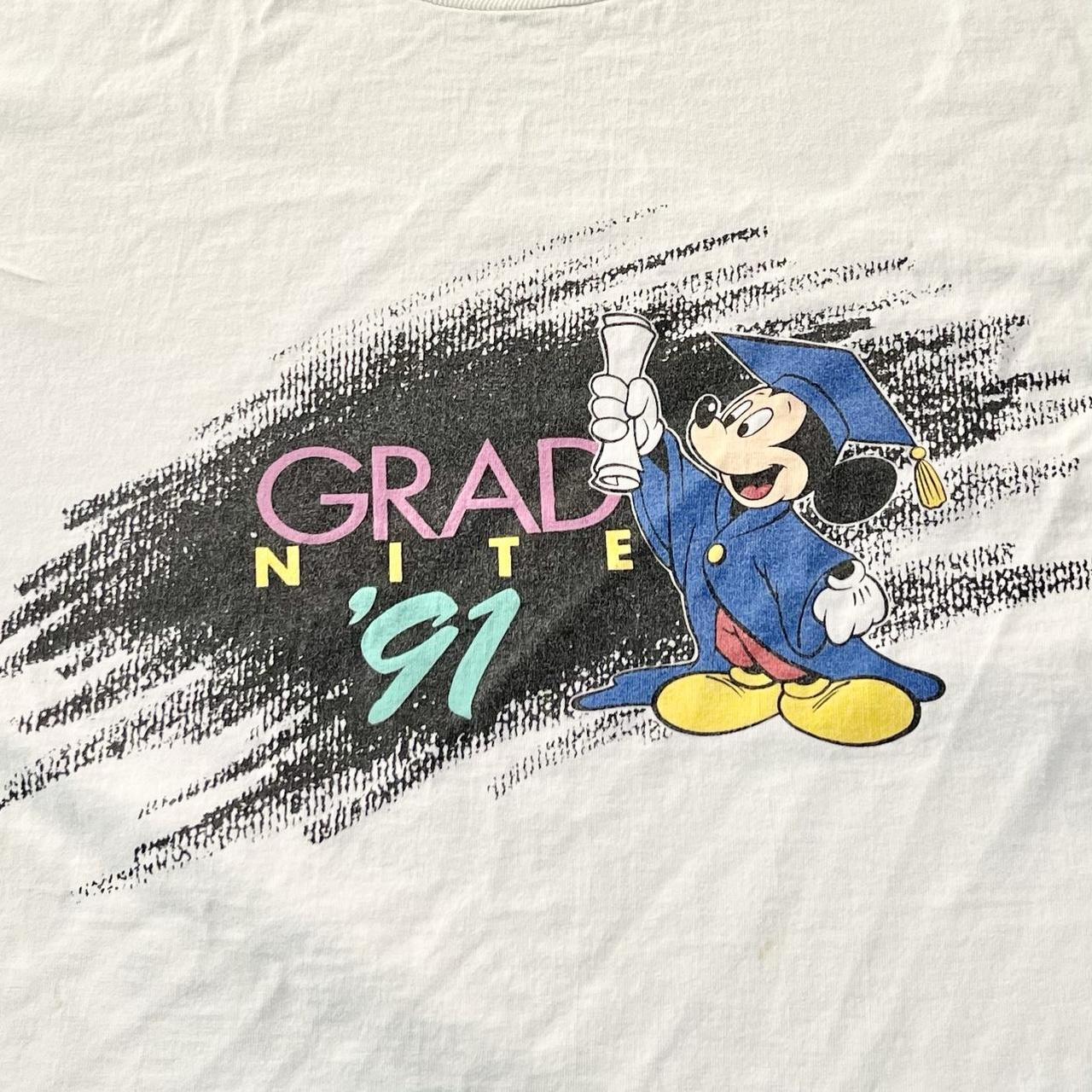 🎓🎓🎓VINTAGE 1991 SINGLE STITCH MICKEY MOUSE GRAD... - Depop