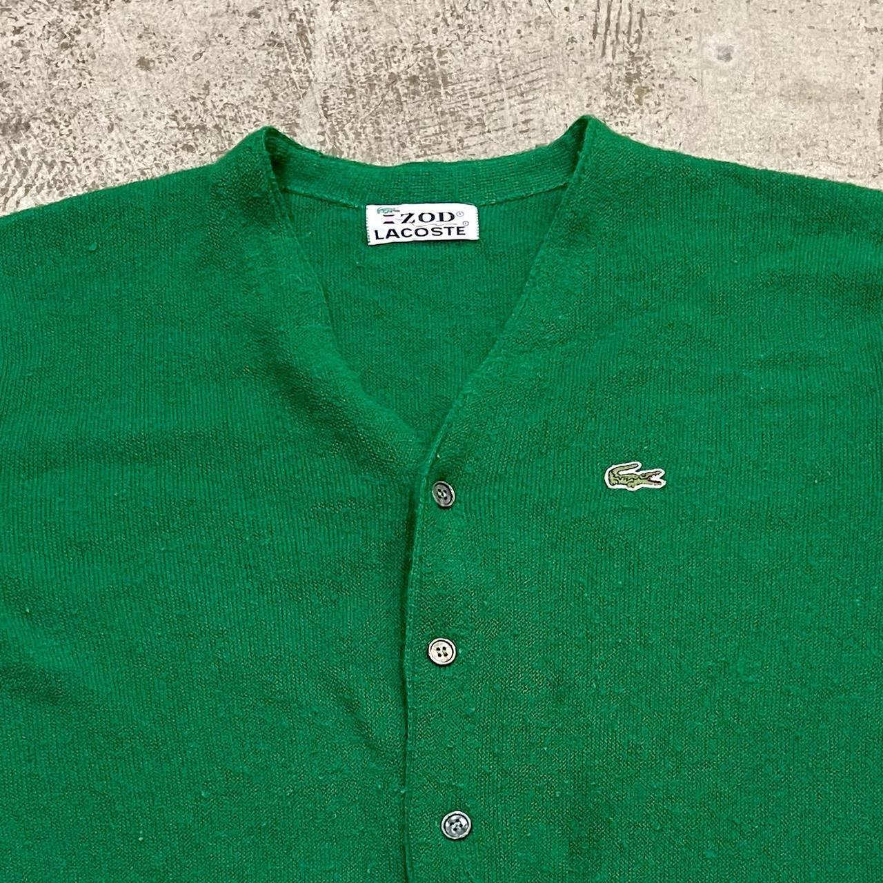 🐊🐊🐊TRUE VINTAGE 70s GREEN ACRYLIC IZOD LACOSTE... - Depop