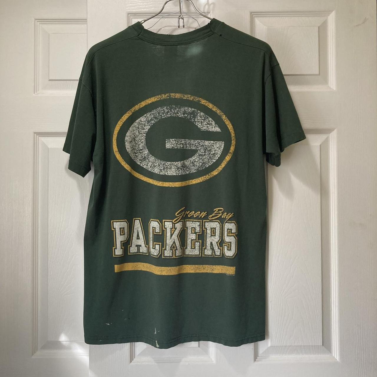 Vintage packers black label tee shirt. Made in USA. - Depop