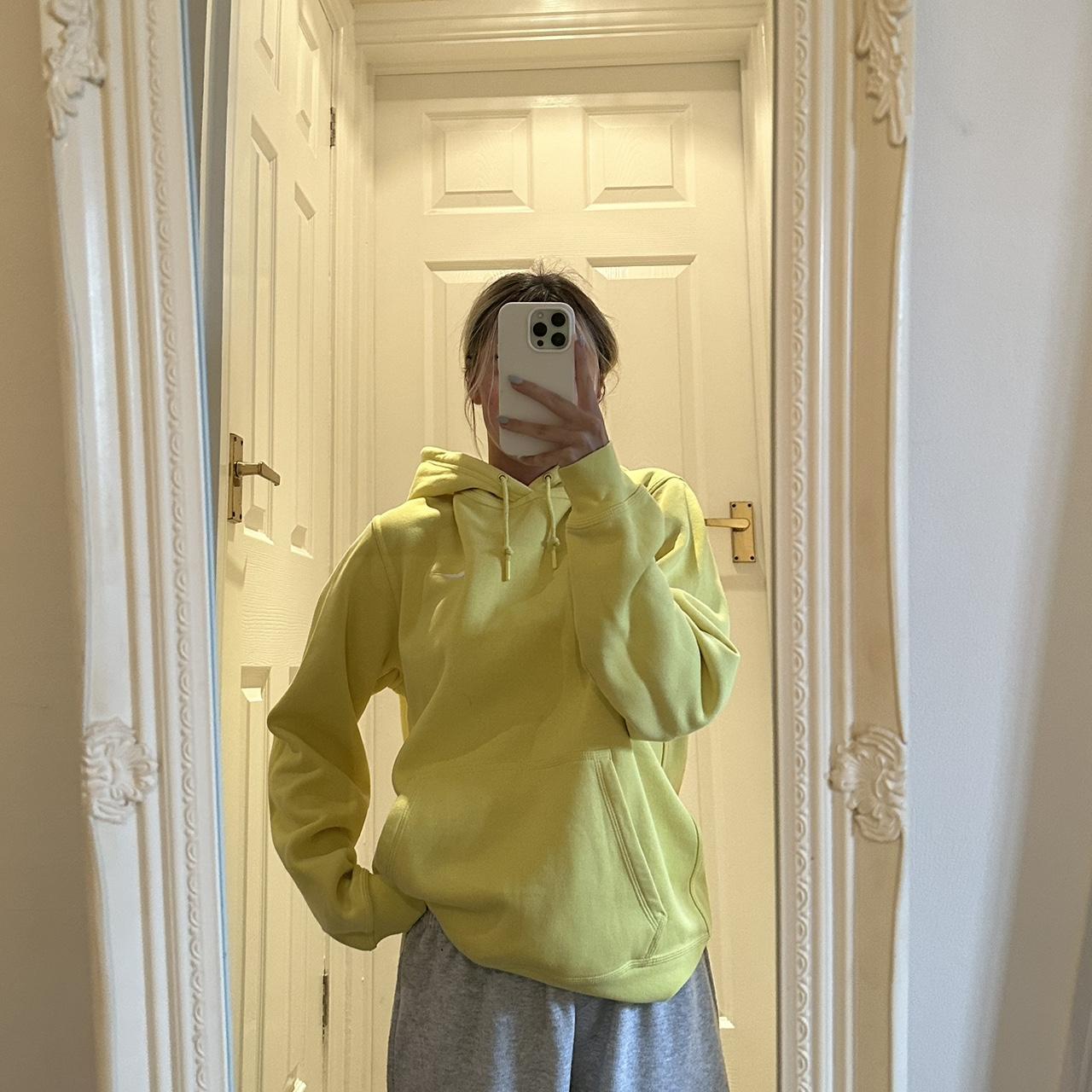 pale yellow nike hoodie