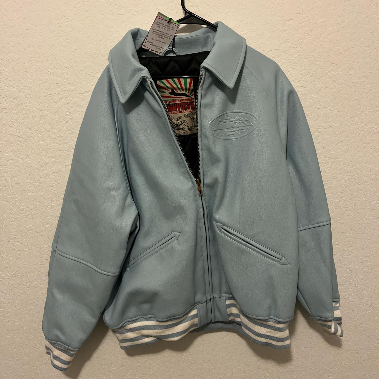 corteiz Shuku Italia jkt __taa6602  Corteiz Italia Shuku Jacket White/Blue