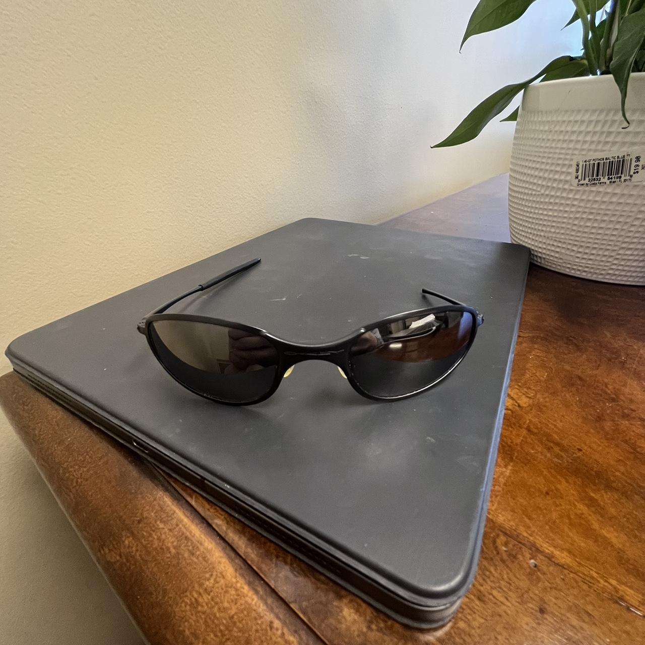 Vintage Oakley Sunglasses Tightrope Black Wrap USA | Depop