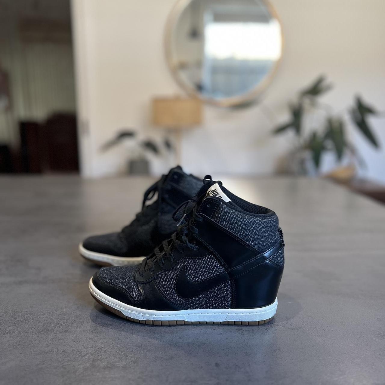 Nike dunk sky hi wedge black best sale