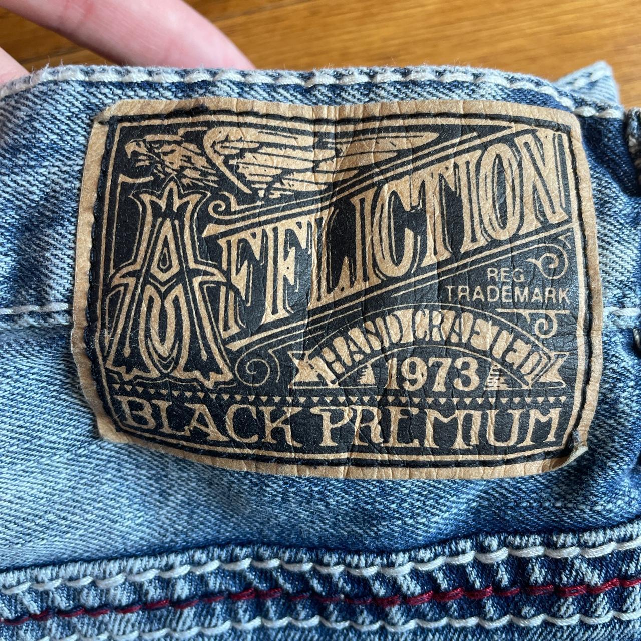 DISTRESSED AFFLICTION BLAKE JEANS SIZE 36 Sick asf... - Depop