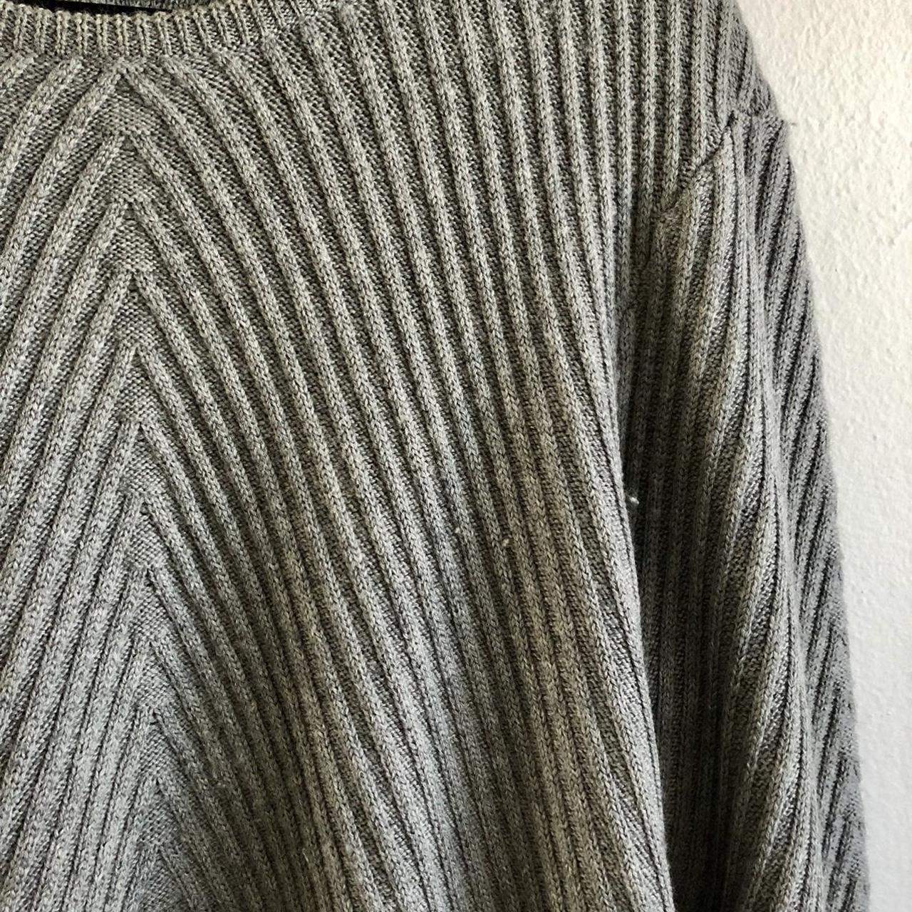 Men’s grey textured sweater by ONS - Depop