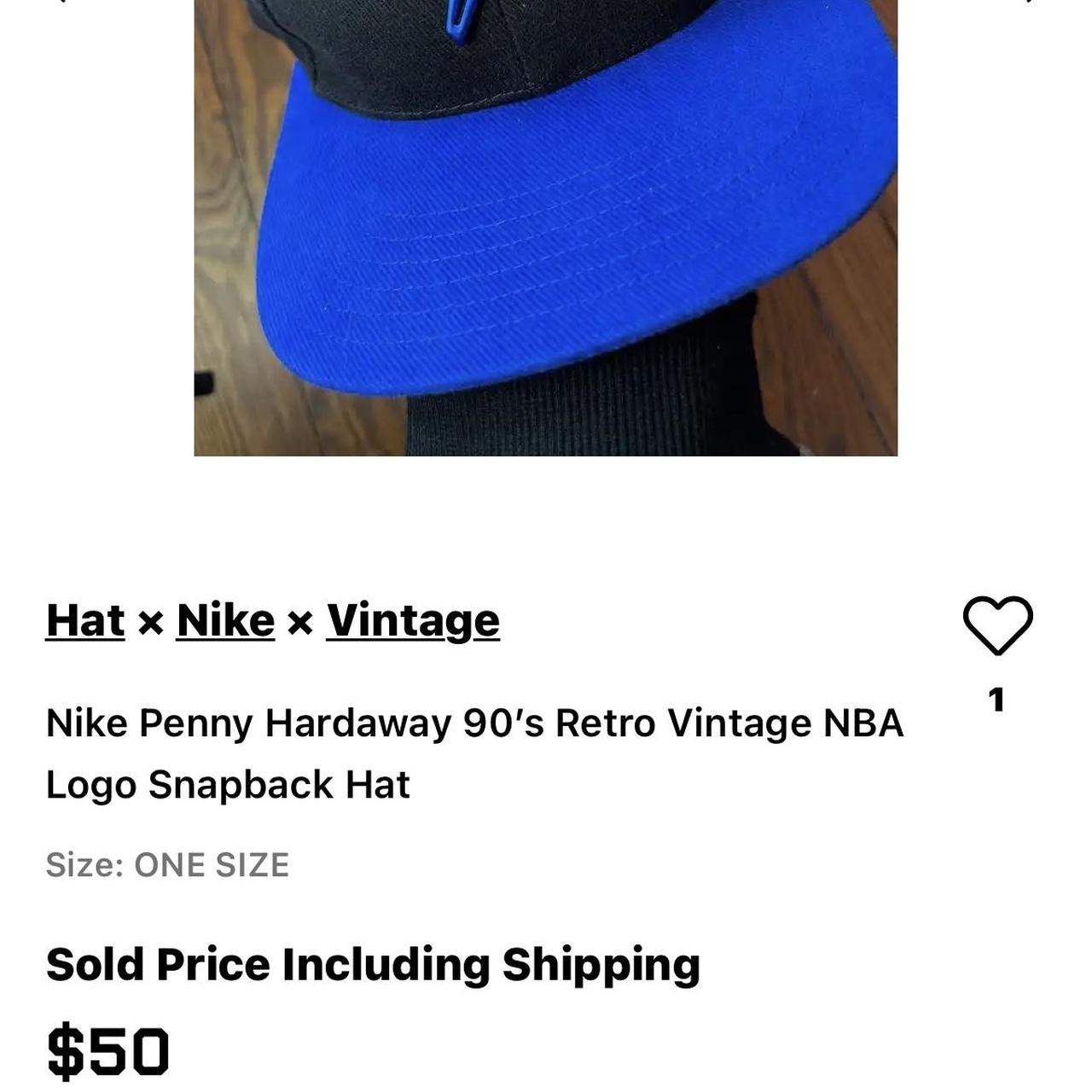 Nike Penny Hardaway 90's Vintage NBA Logo Snapback | Depop