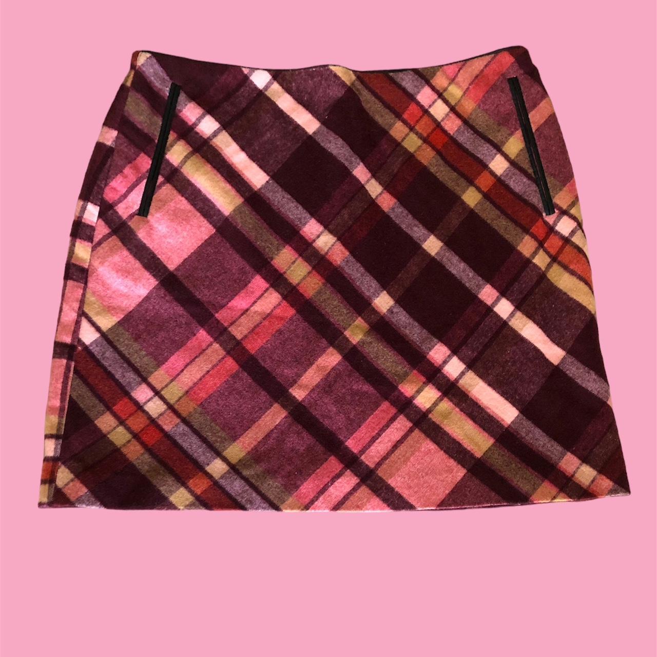 Oasis red tartan clearance skirt