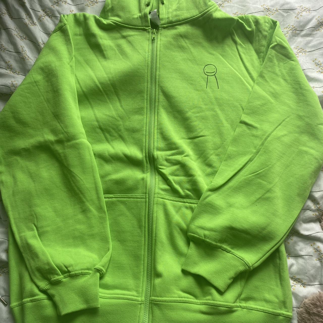 Dream Lime Green Zip up Hoodie Brand New Never Worn... Depop
