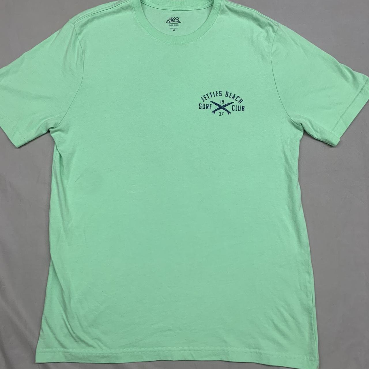 Izod Men's Green T-shirt | Depop