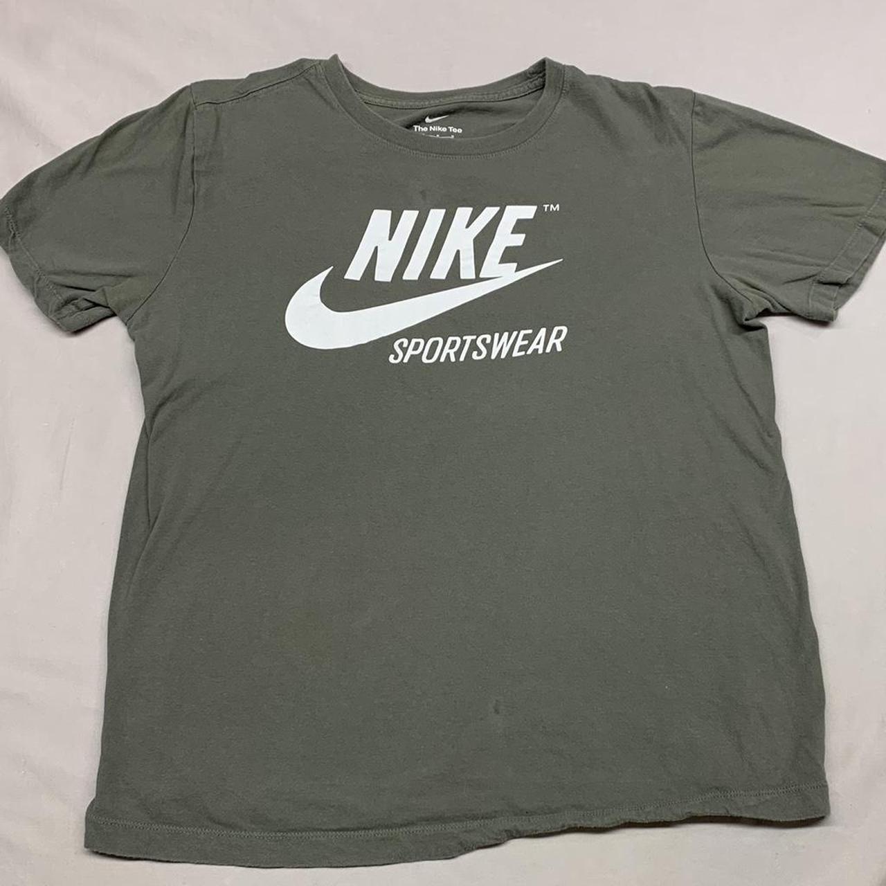 Nike Men's Khaki T-shirt | Depop