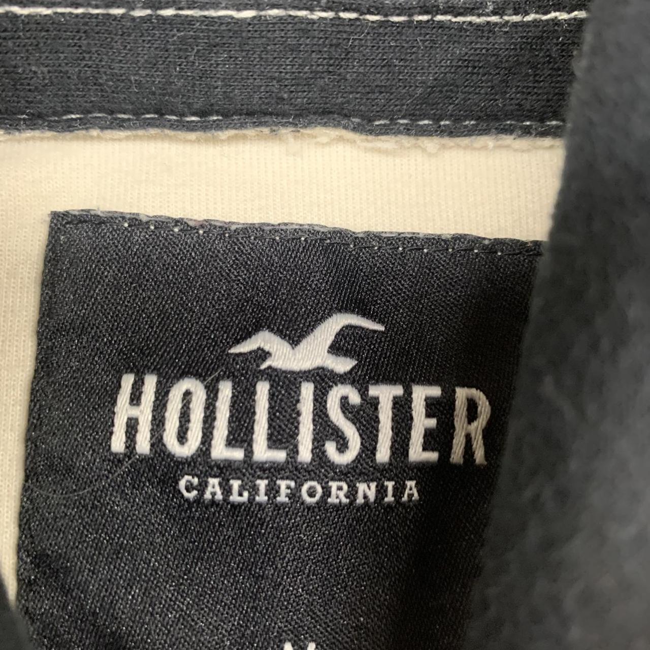 Hollister Co. Men's White and Black Hoodie | Depop