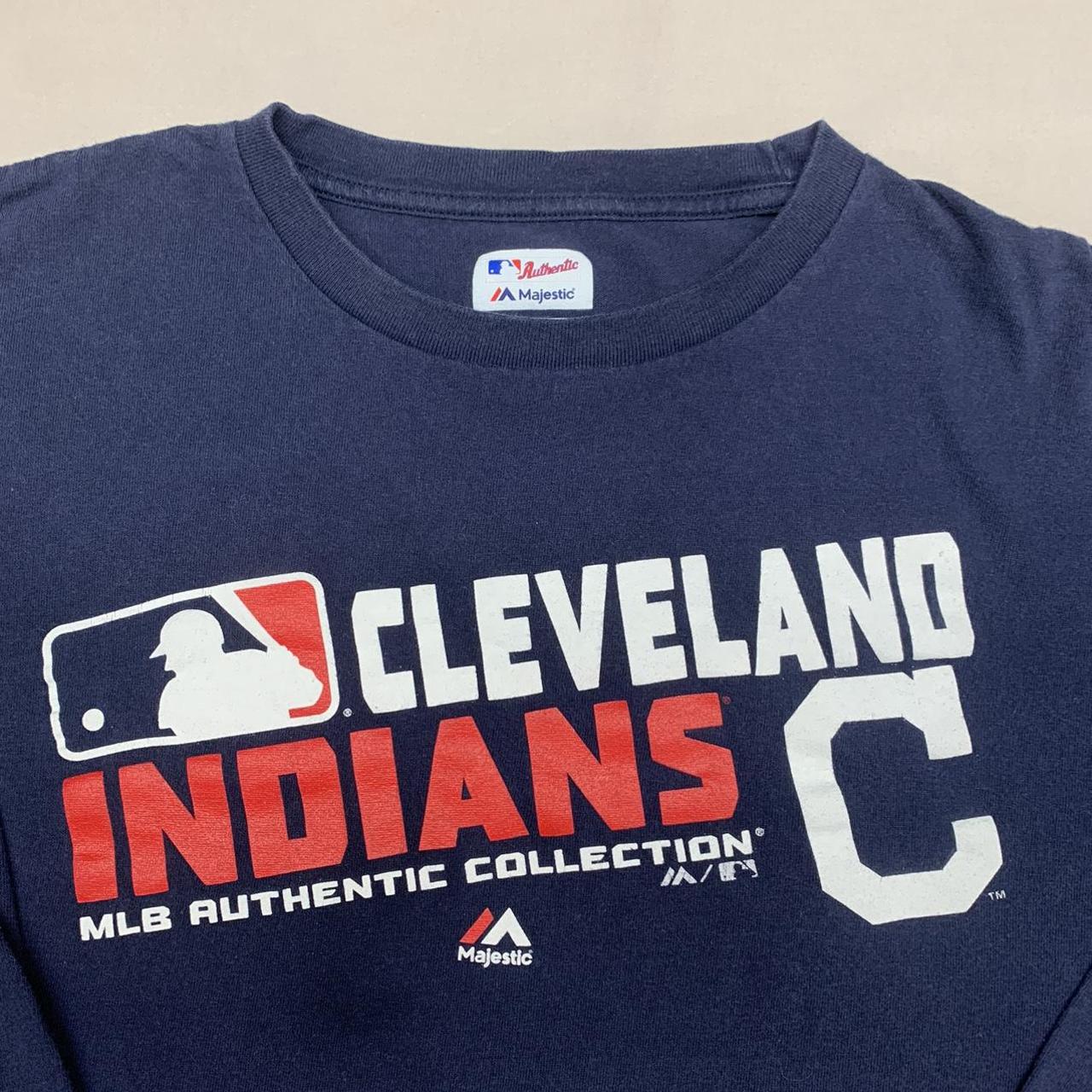 Majestic MLB Cleveland Indians Baseball Jersey - - Depop