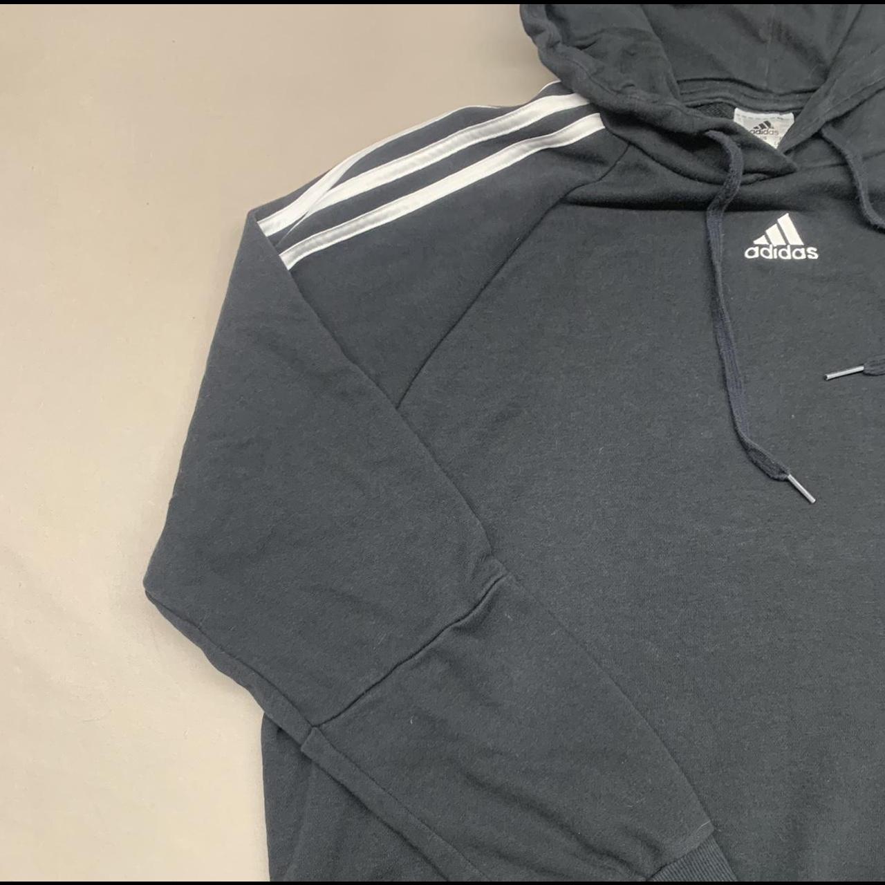 Adidas Men's Black and White Hoodie | Depop