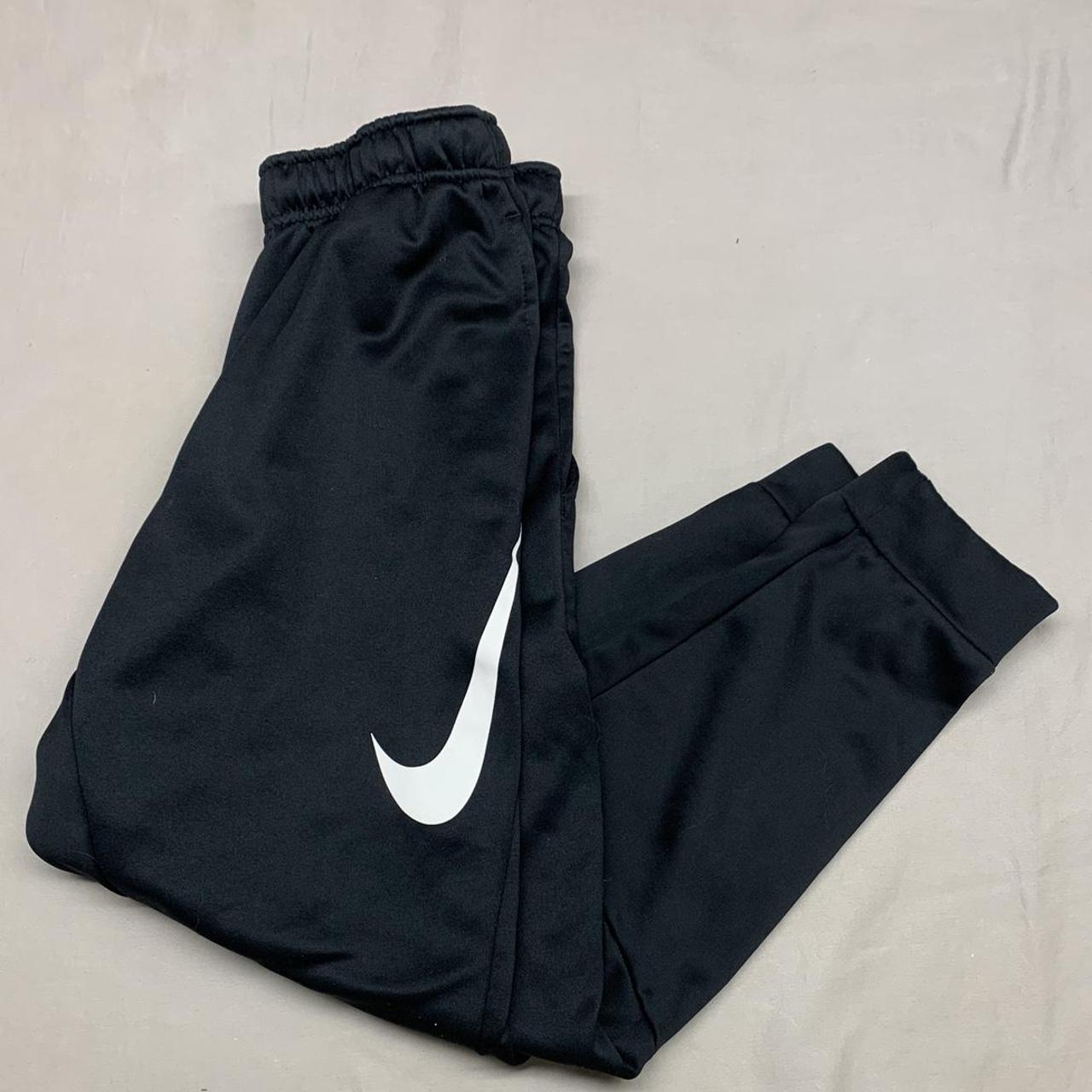 Nike Men's Black and White Joggers-tracksuits | Depop