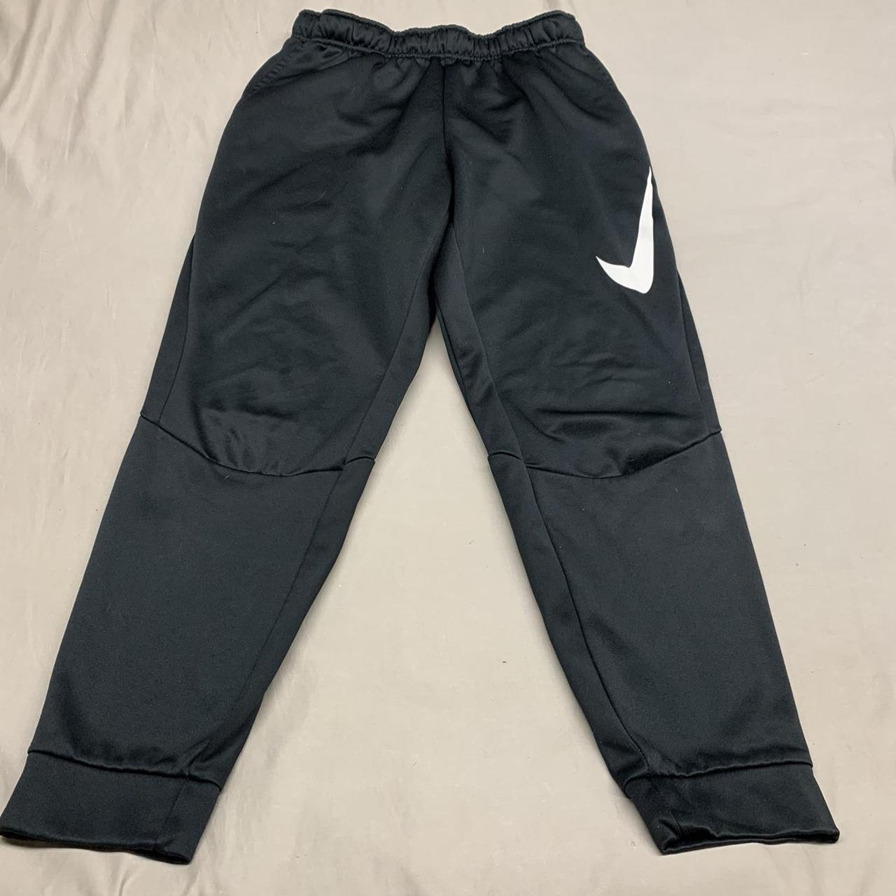 Nike Men's Black and White Joggers-tracksuits | Depop