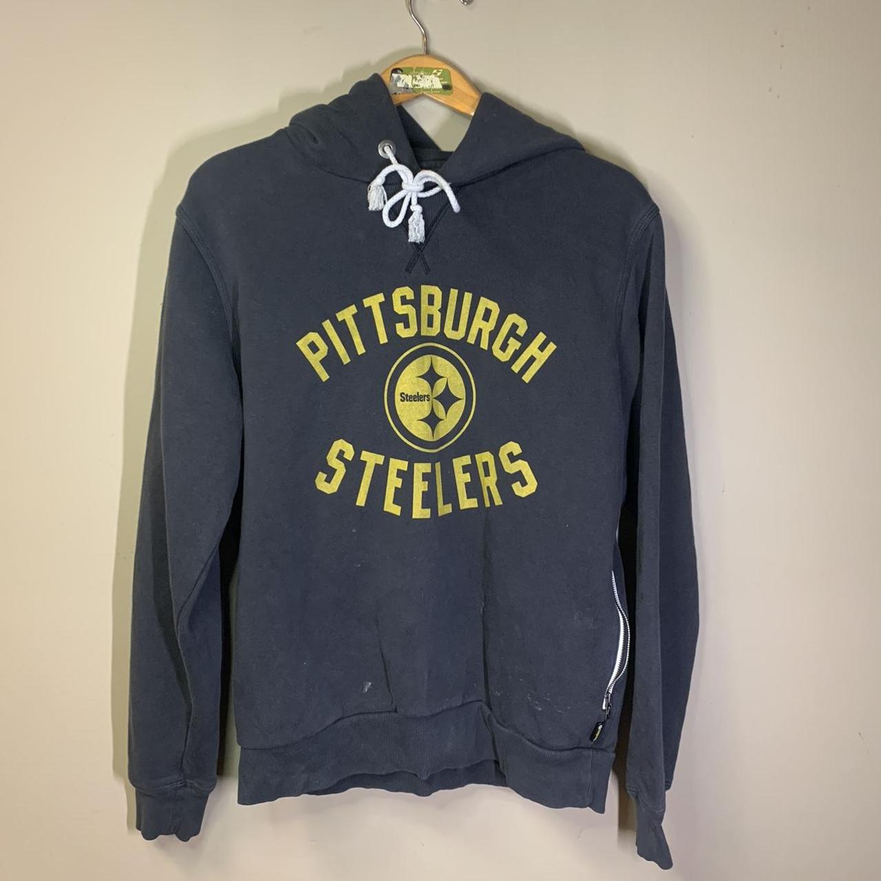 Nike Pittsburgh Steelers Hoodie Mens Medium M Grey Pullover