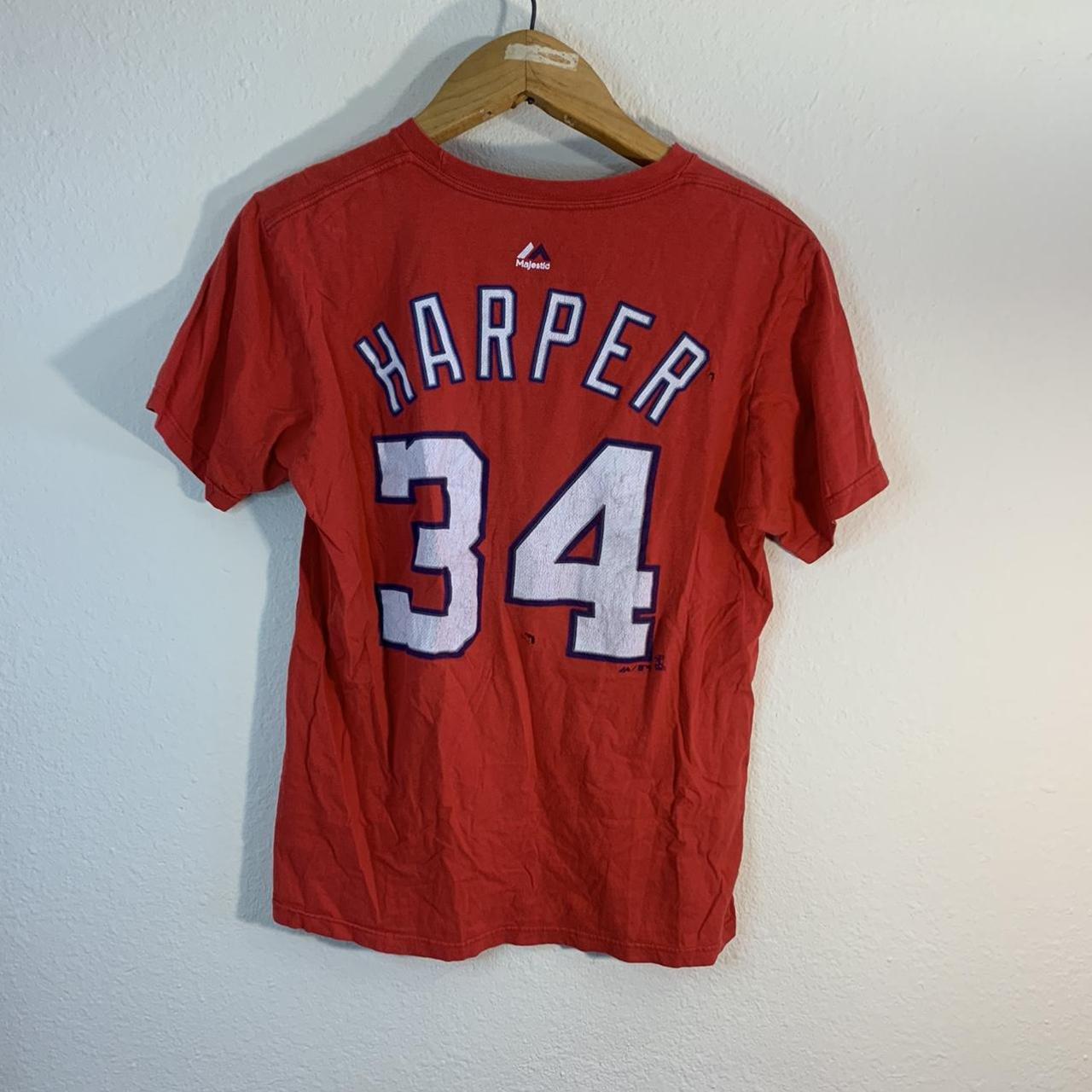 Majestic, Shirts, Majestic Washington Nationals Bryce Harper Jersey