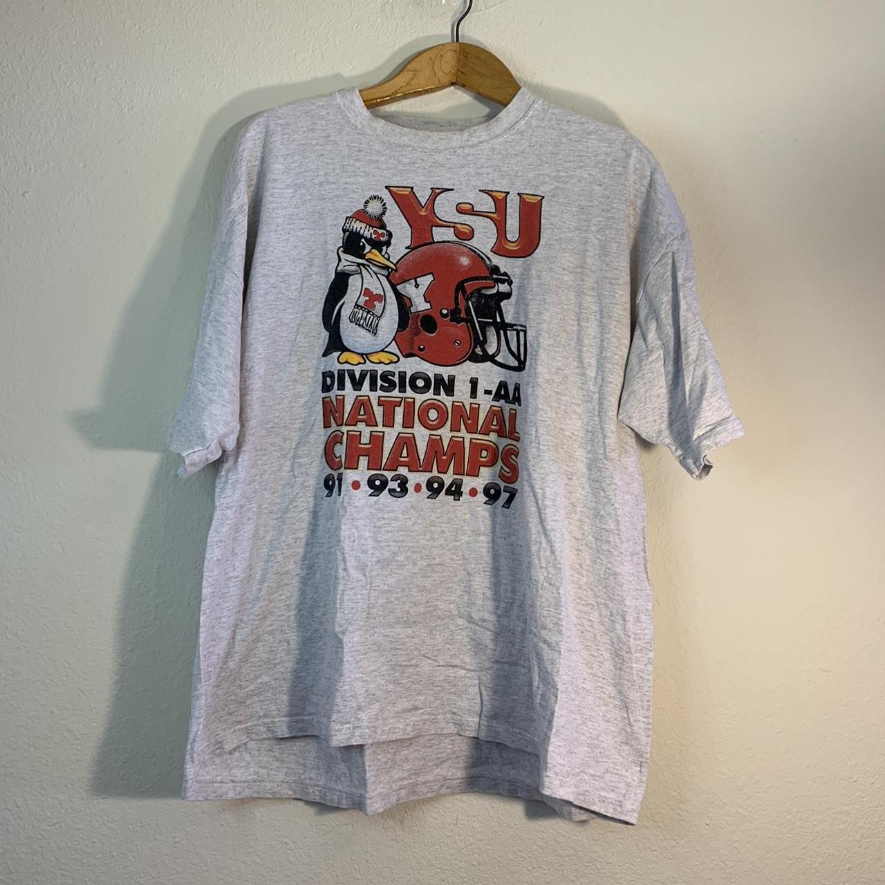 Vintage YSU Penguins football national champs... - Depop