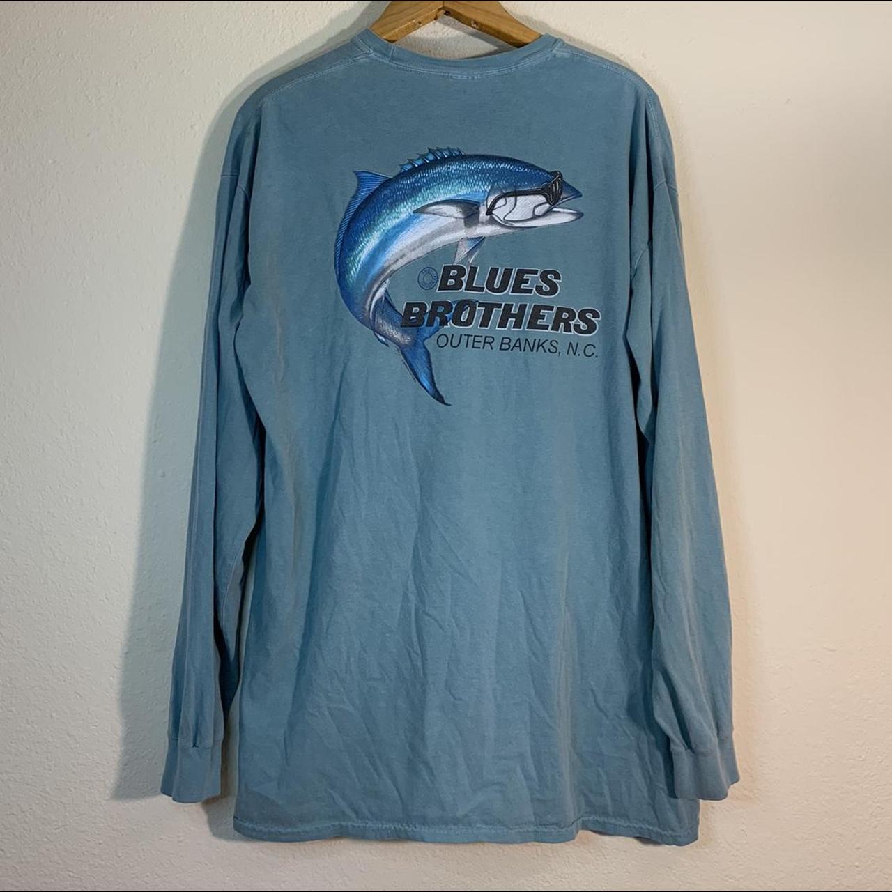 Fishing 2000 Blues Brothers Funny Fish T On comfort... - Depop