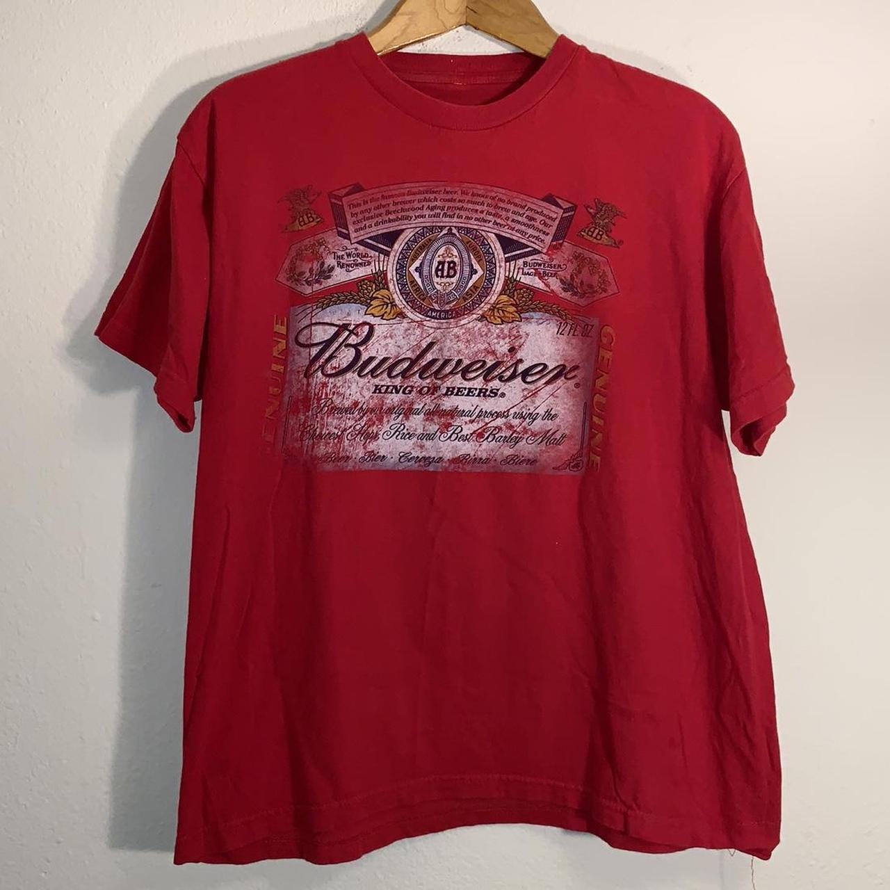 Budweiser Beer Graphic T id say it is late 90s or... - Depop