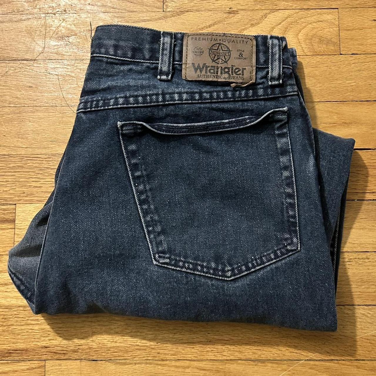 Vintage Wrangler USA Jeans Size- 36'34 Leave a... - Depop