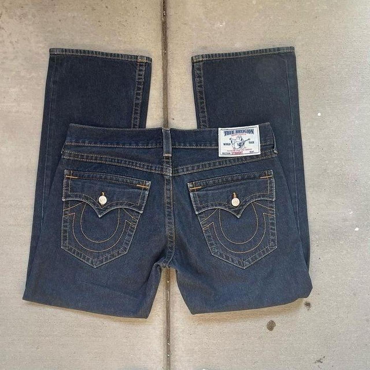 Size 38/32 true religion jeans super nice color and... - Depop
