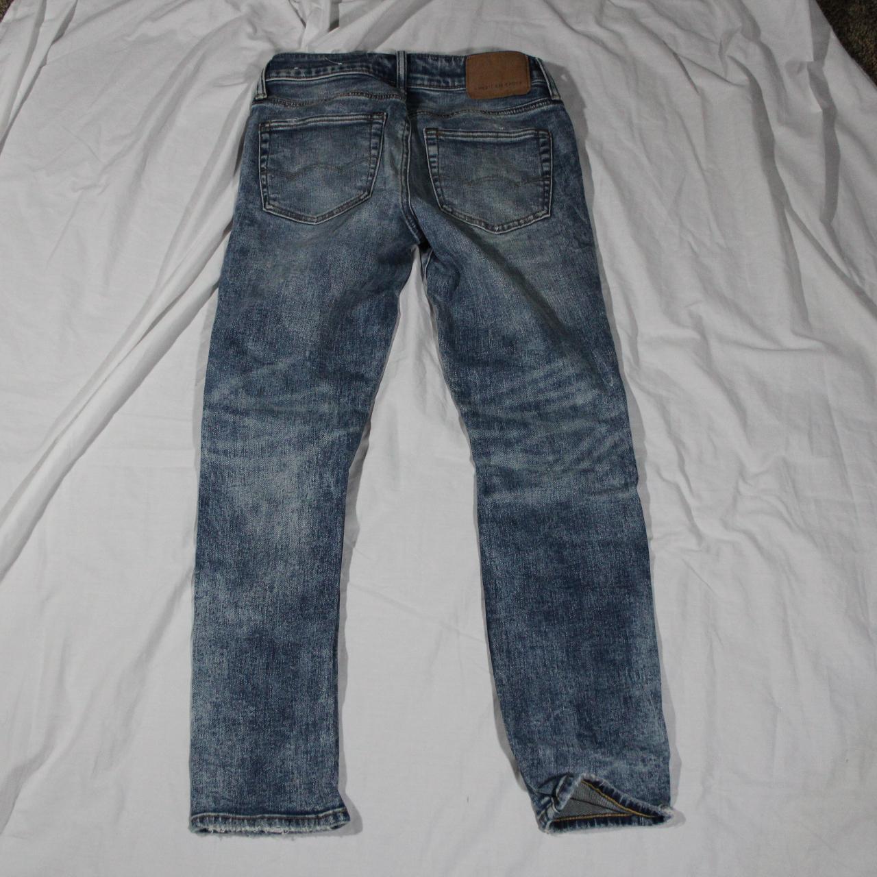 Dark Blue Denim American Eagle Skinny Cut Slim