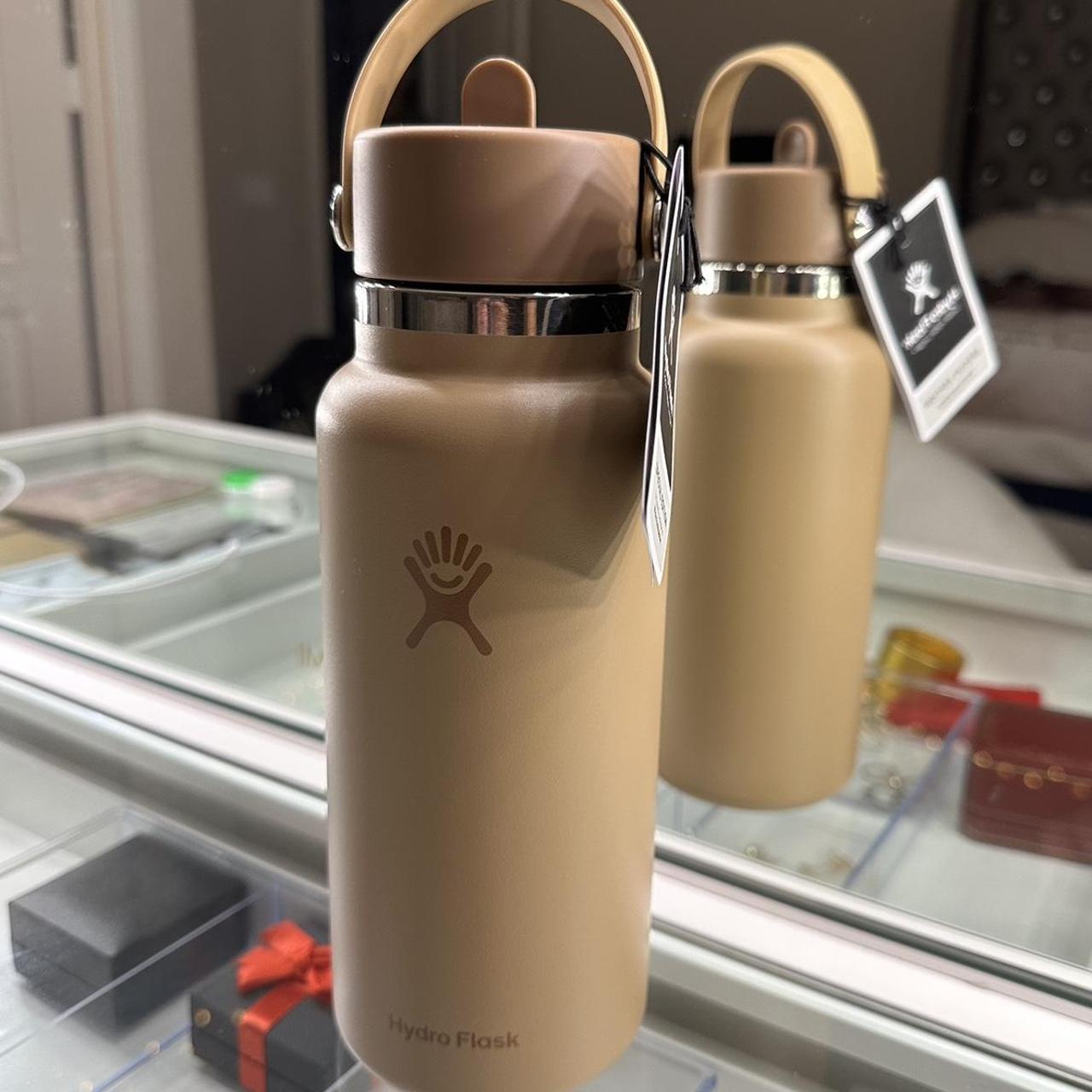 Hydroflask with straw Walnut Limited Edition from... Depop