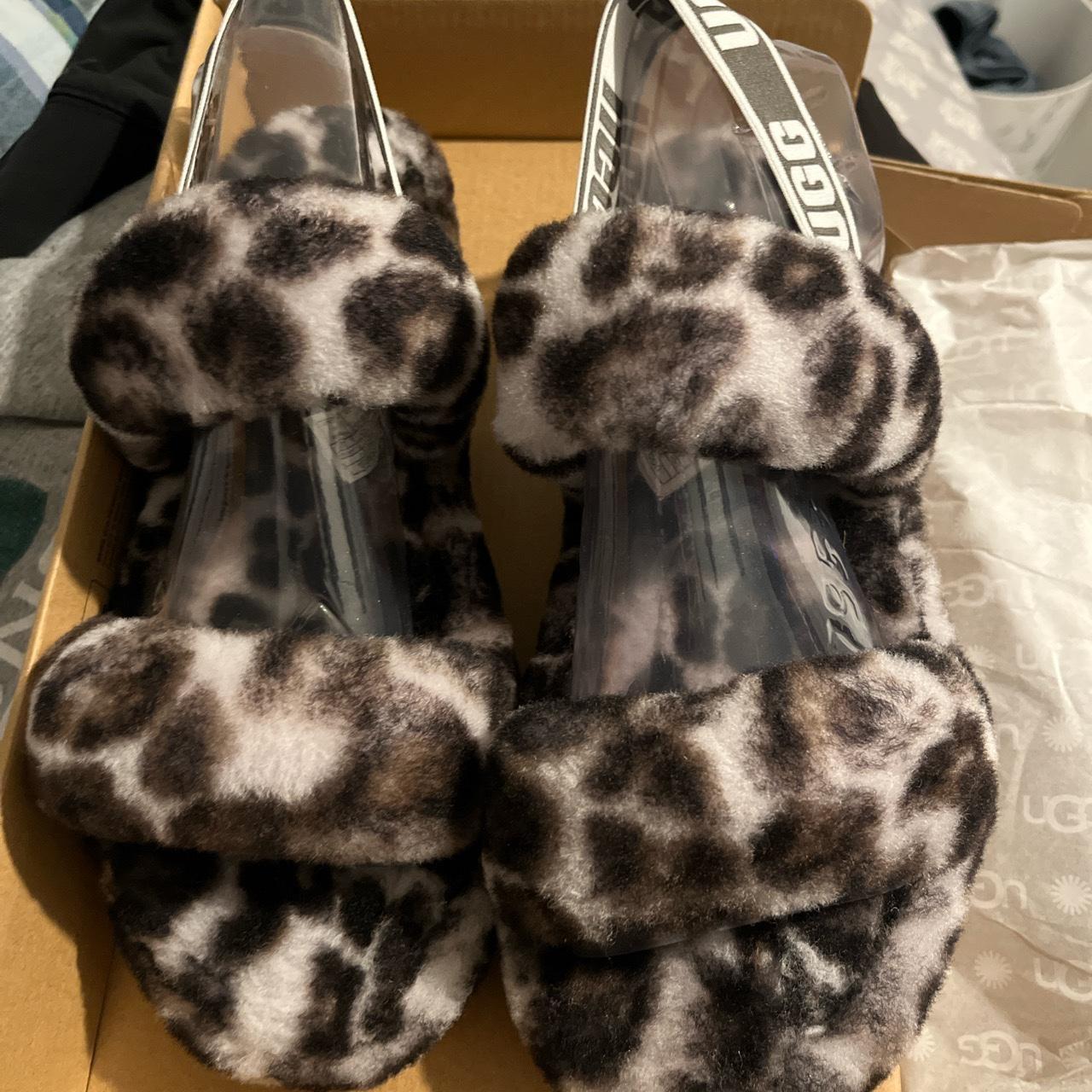 These leopard UGG slippers have never been worn or Depop