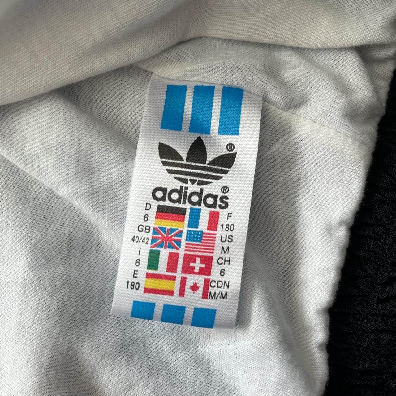 super dope vintage adidas tracksuit top light nylon... - Depop