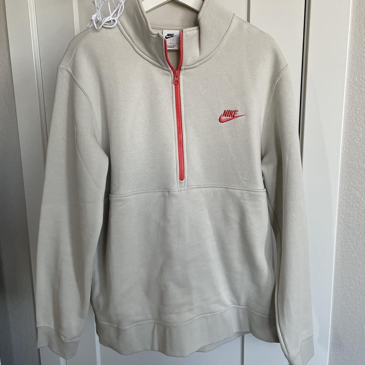 Nike half zip hot sale rose gold