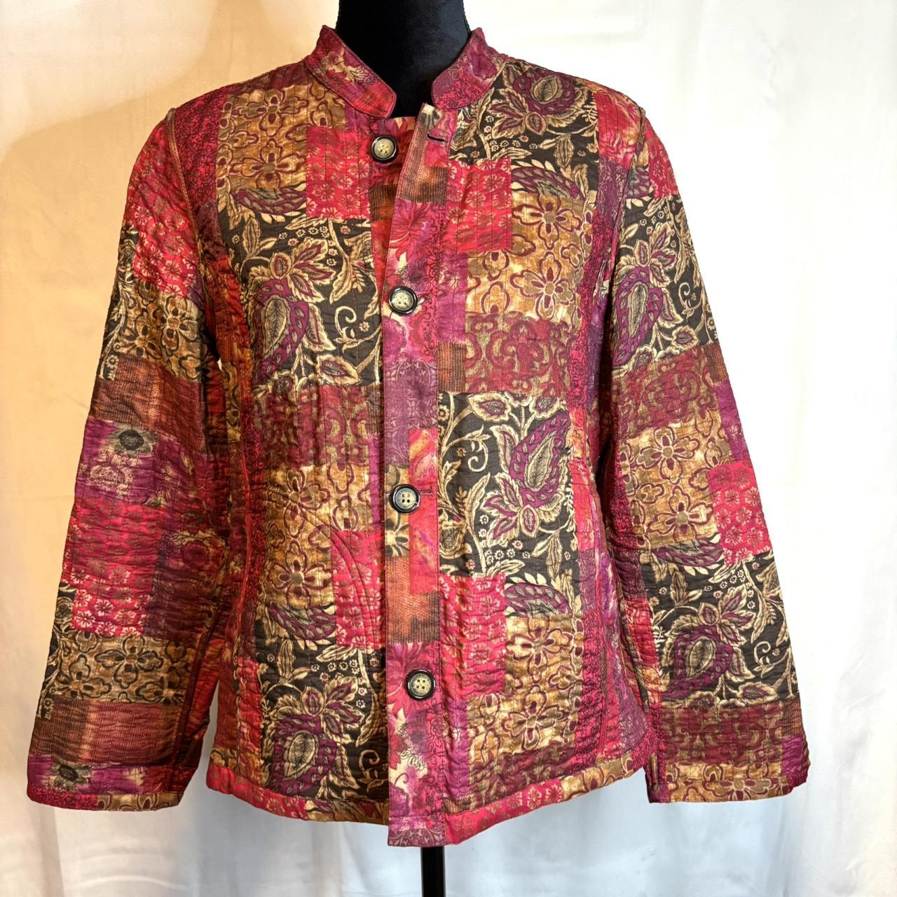 Women's Jacket - Multi/Red - M – Reversible patch… - image 1