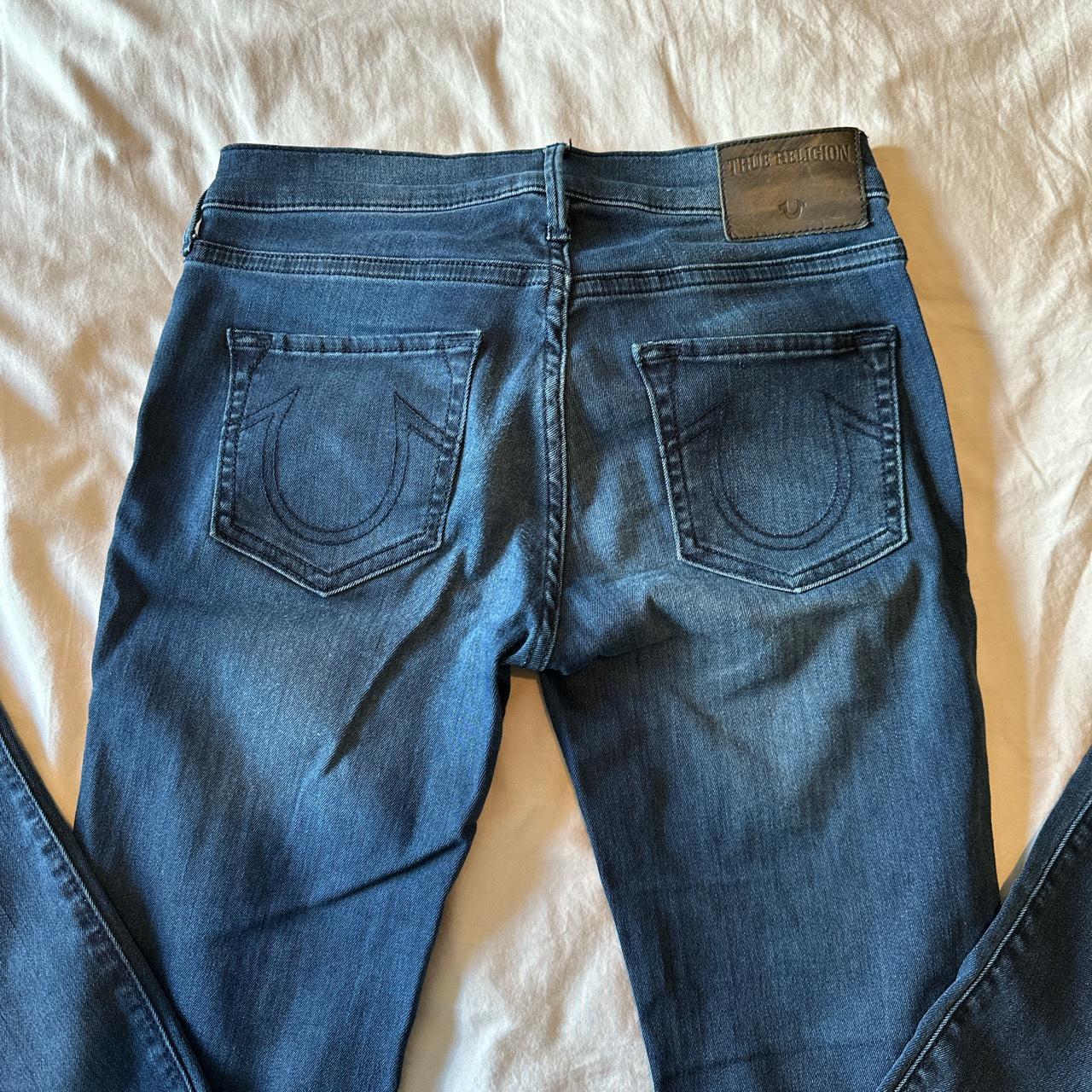 True Religious Jeans!!! They’re low-rise, flared,... - Depop