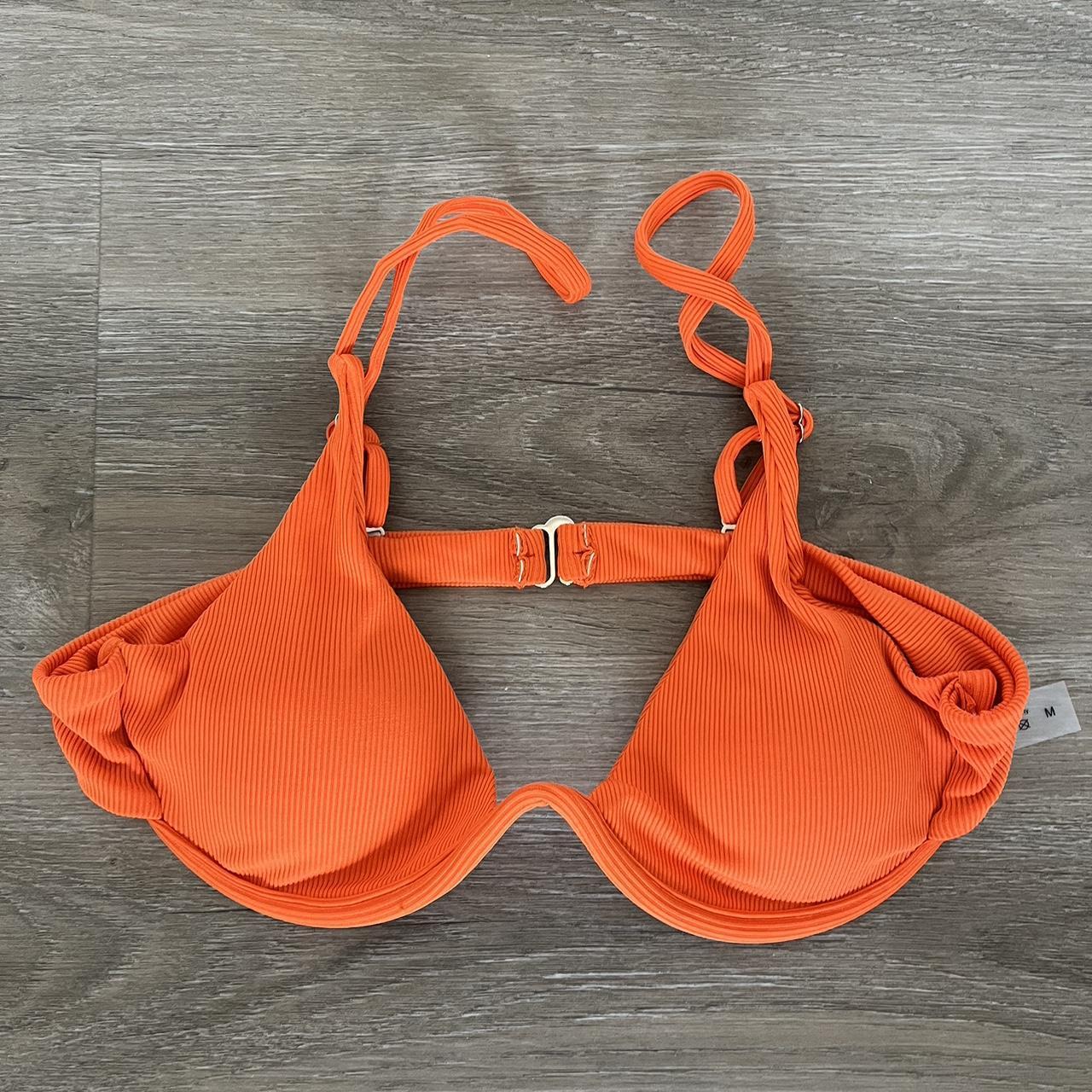 SHEIN Women's Orange Swimsuitonepiece Depop