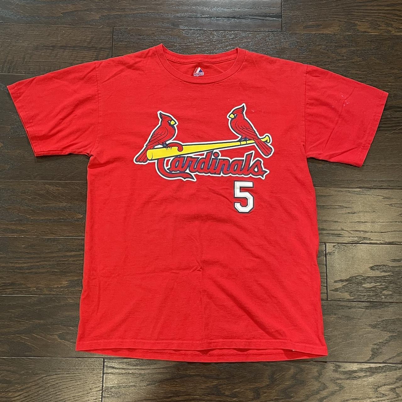 Majestic St Louis Cardinals MLB Red Short Sleeve T Shirt Men Size